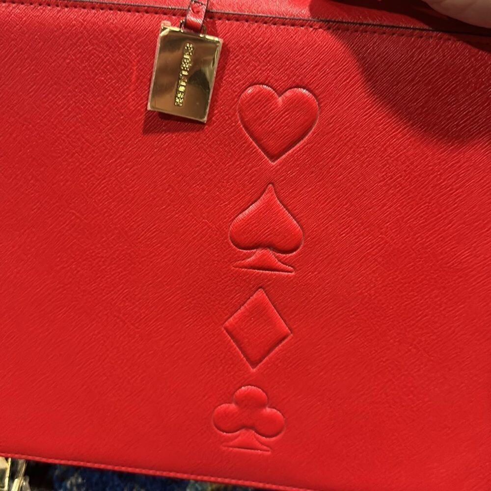 Estee Lauder Red Playing Cards Makeup Weekender Travel Toiletries Bag size Large - Picture 6 of 10